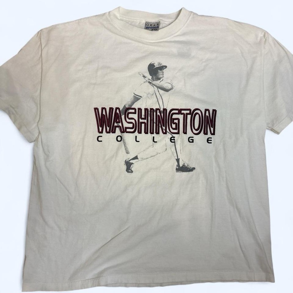 1990s Washington College baseball t-shirt baseball